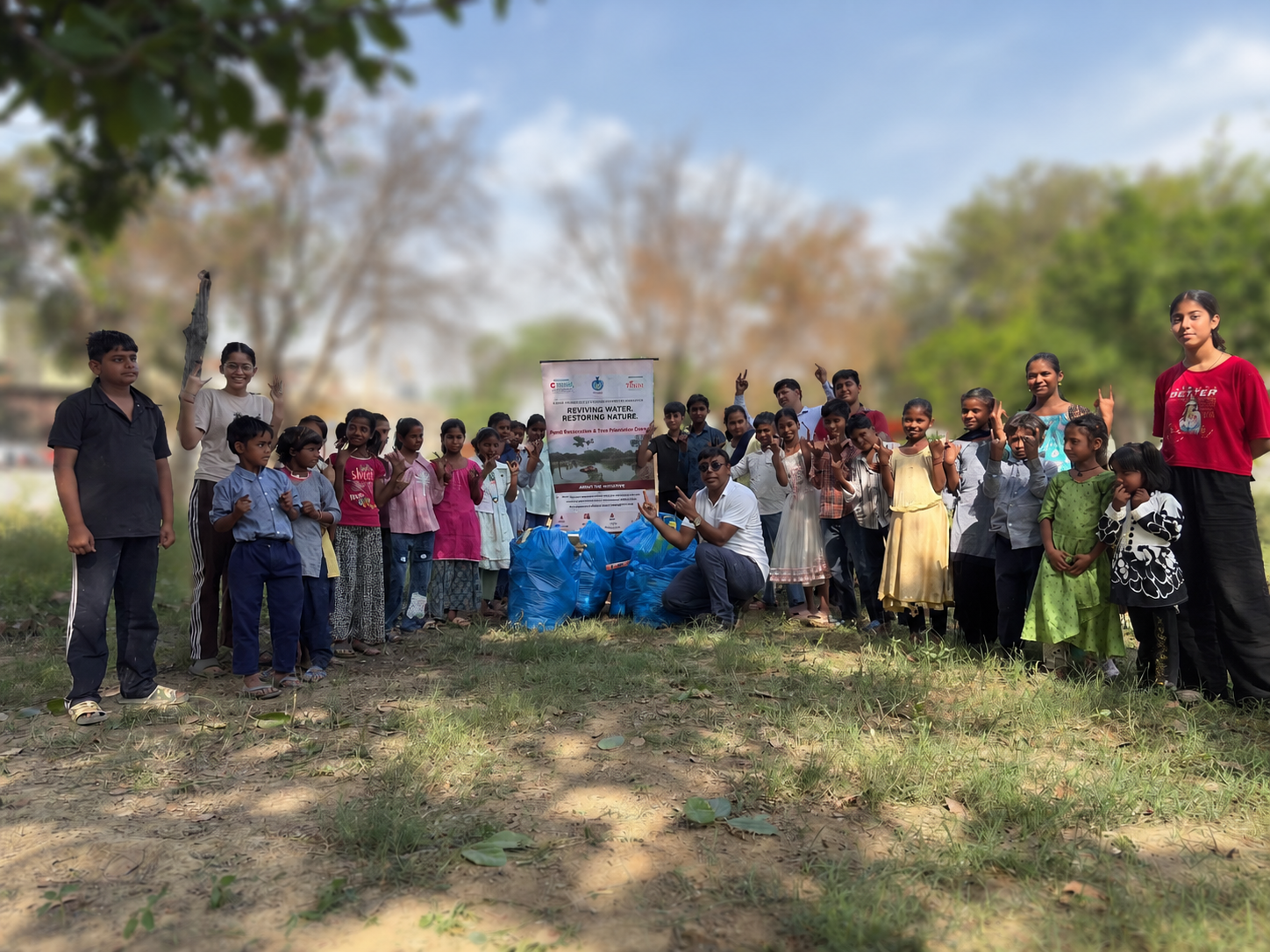 Tree plantation activity by Vision India Talent Foundation